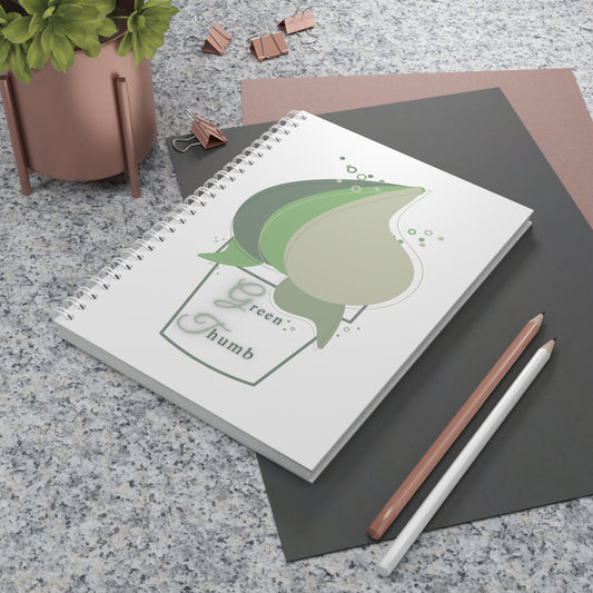 Green thumb Spiral Notebook