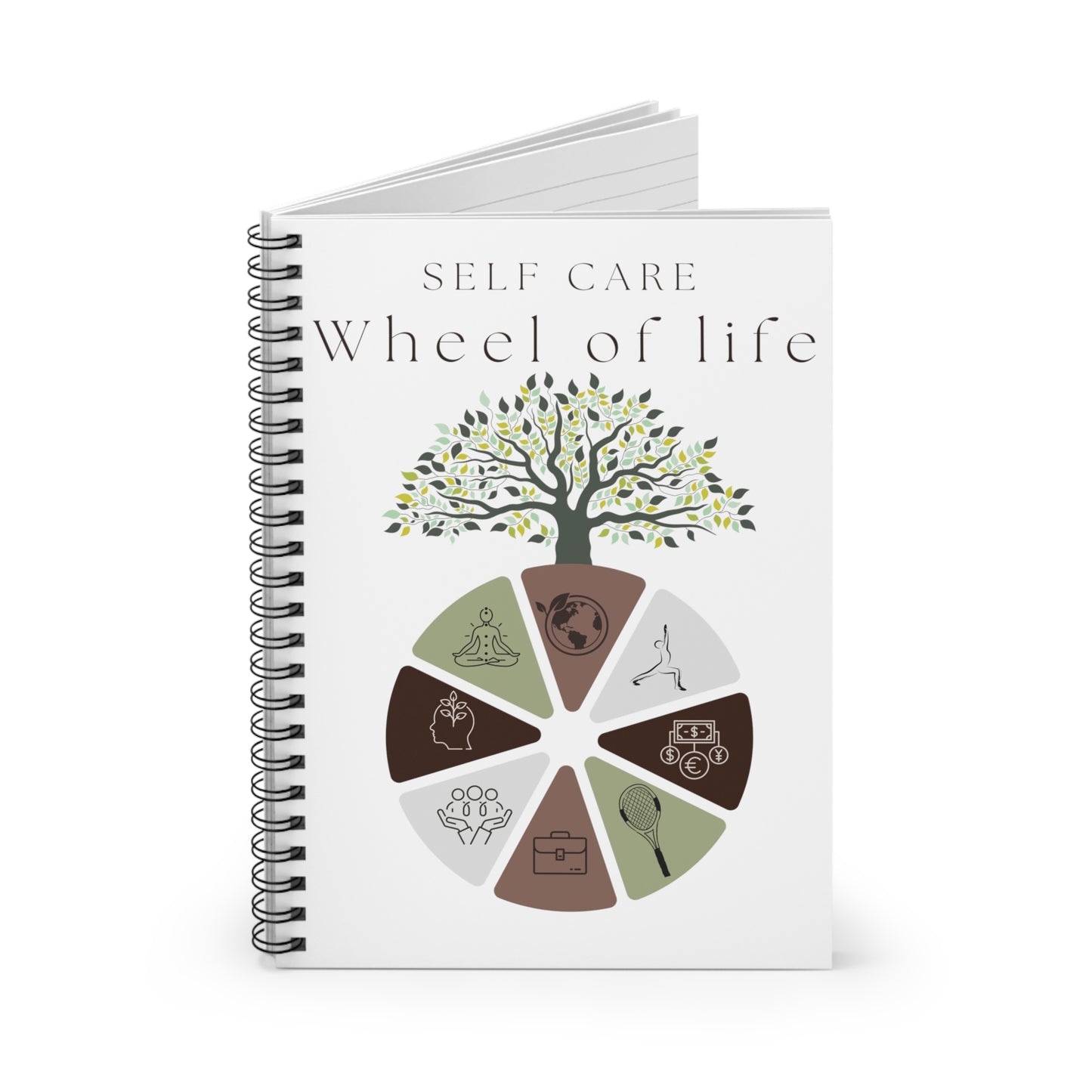 Wheel of Life Spiral Notebook