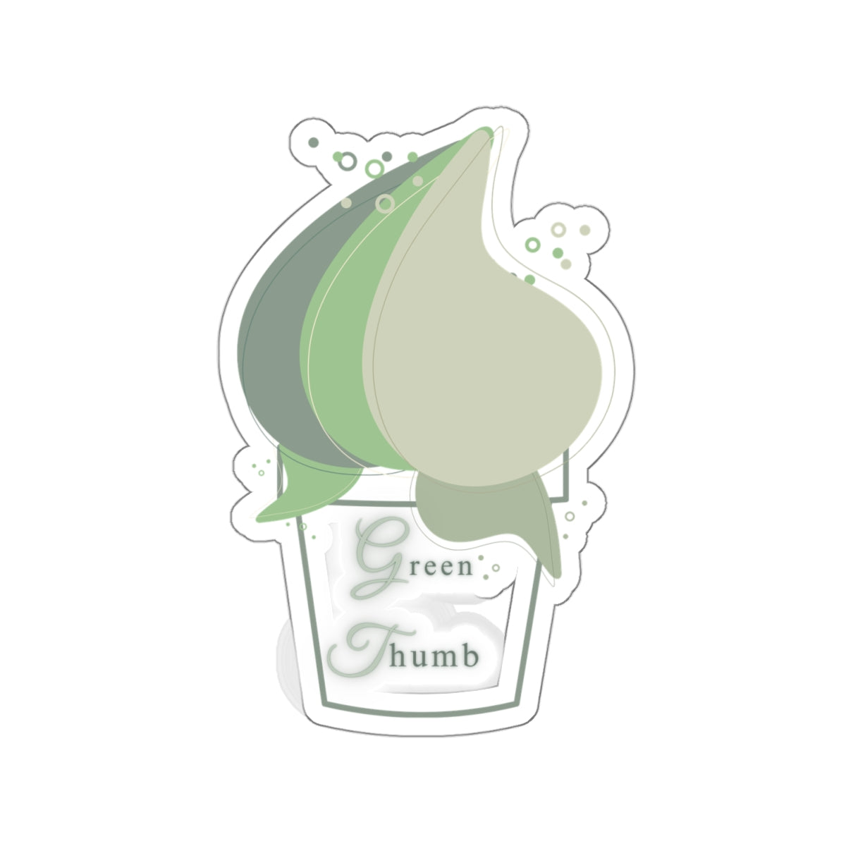 Green Thumb Kiss-Cut Stickers