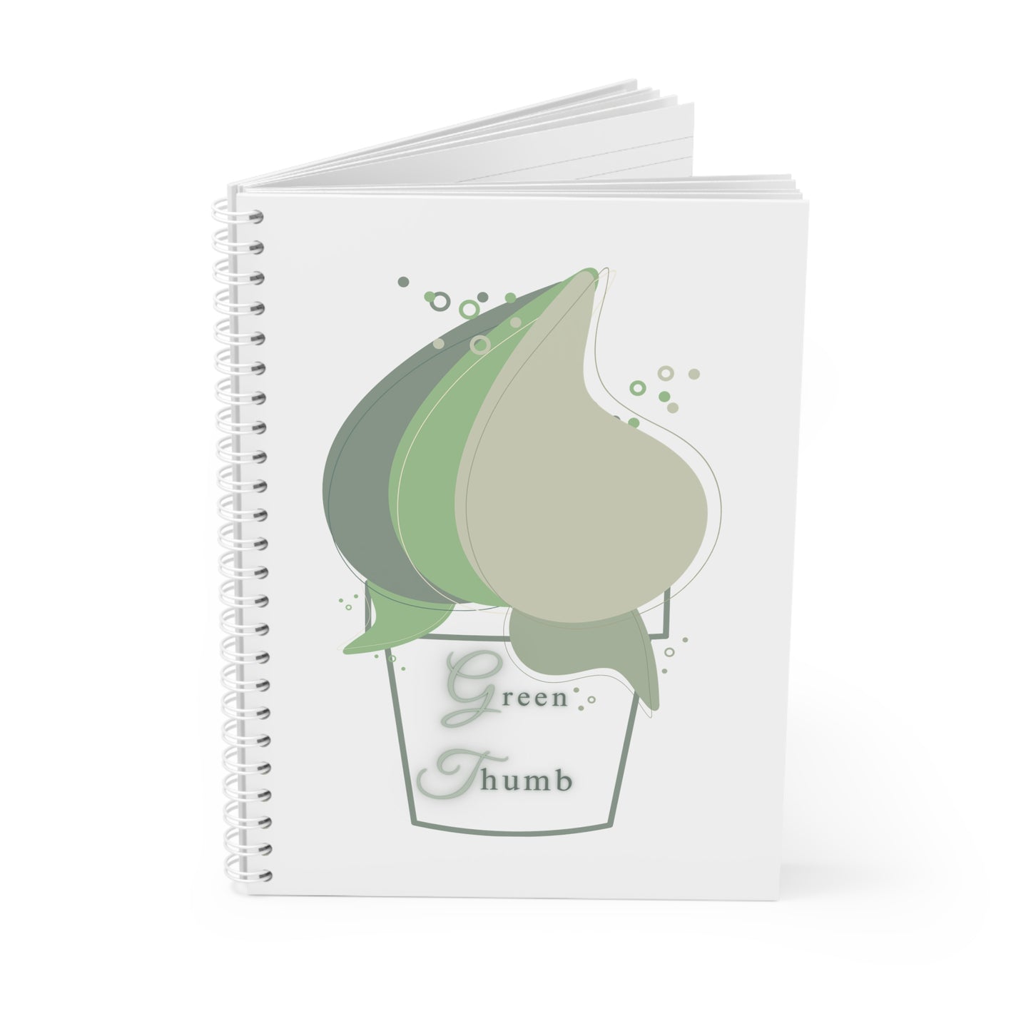 Green thumb Spiral Notebook