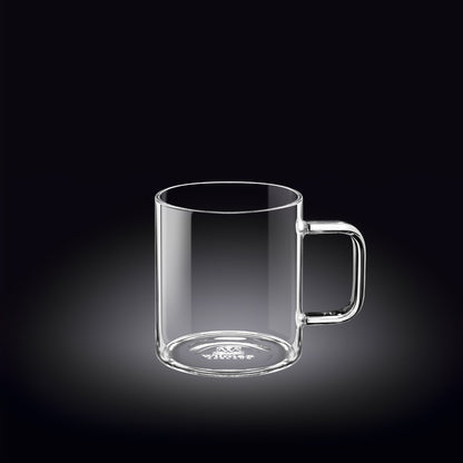 Set Of 6 Thermo Glass Cup 8 Oz | High temperature and shock resistant